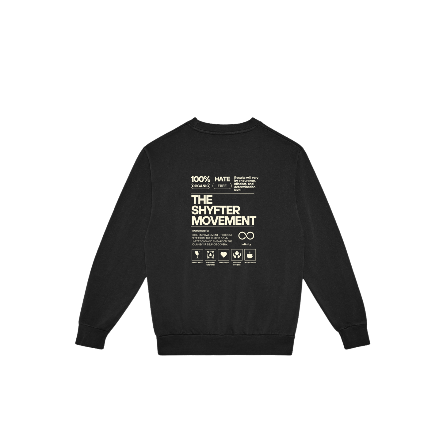 Shyfter Movement crewneck black back