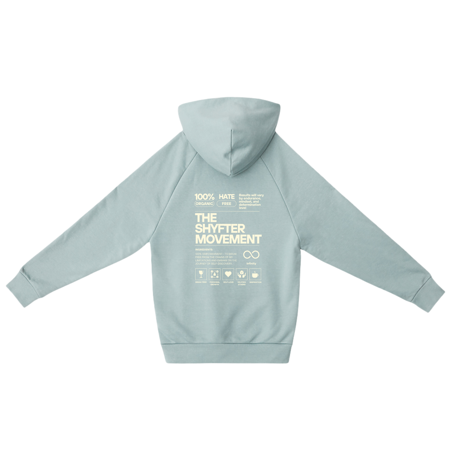 Shyfter Movement hoodie deluxe blue back