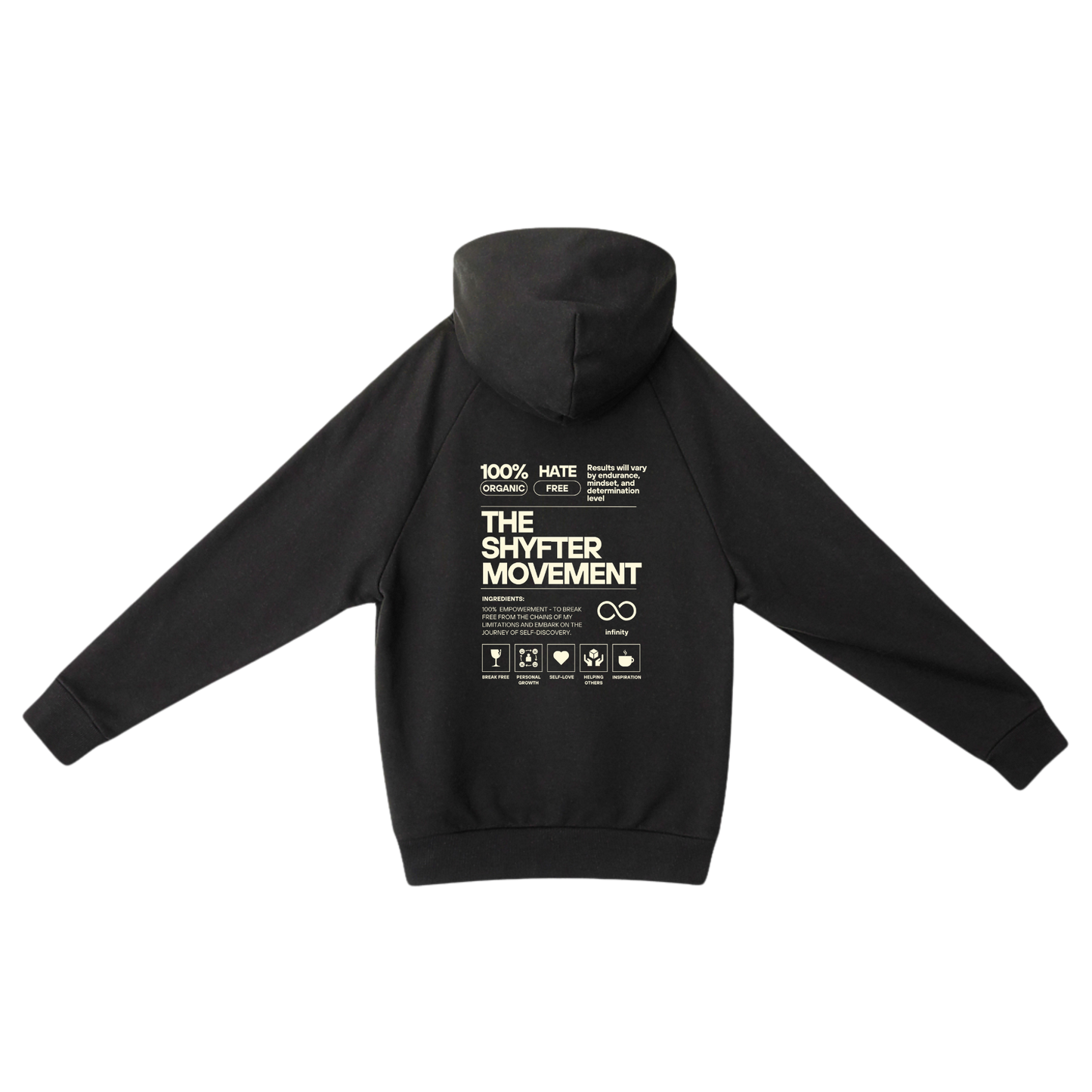 Shyfter Movement hoodie deluxe black back