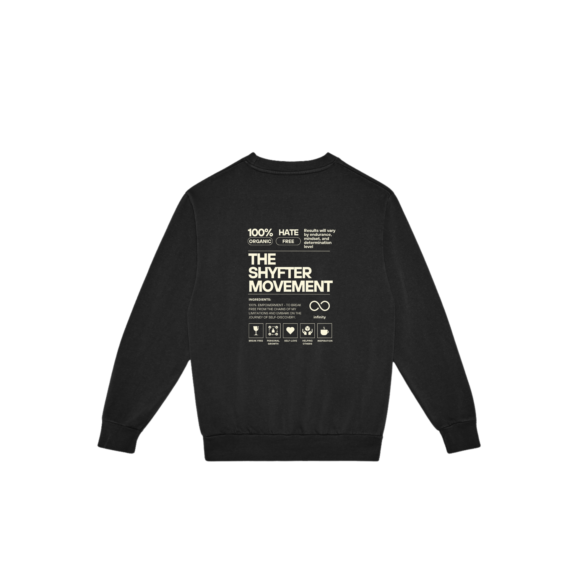 Shyfter Movement crewneck black back
