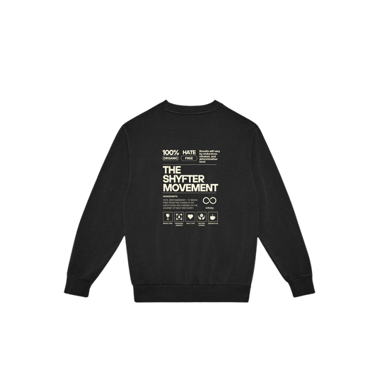Shyfter Movement crewneck black back
