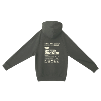 Shyfter Movement hoodie deluxe grey back
