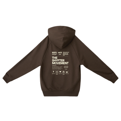 Shyfter Movement hoodie deluxe brown back