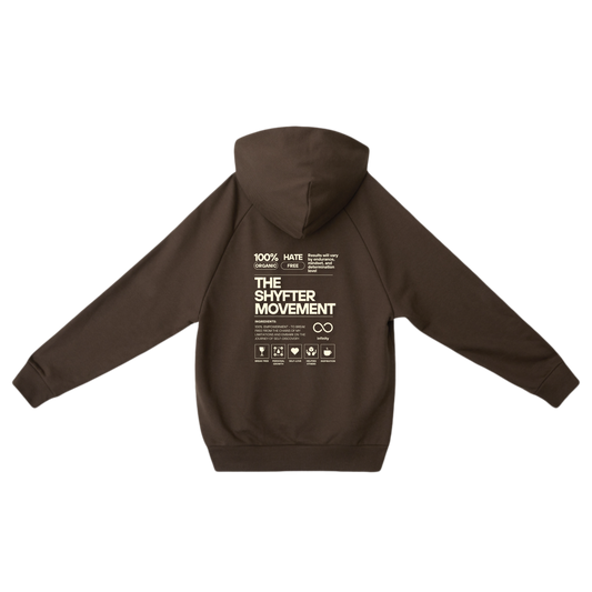 Shyfter Movement hoodie deluxe brown back