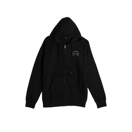 Shyfter Movement zip-up hoodie black front