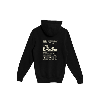Shyfter Movement zip-up hoodie black back